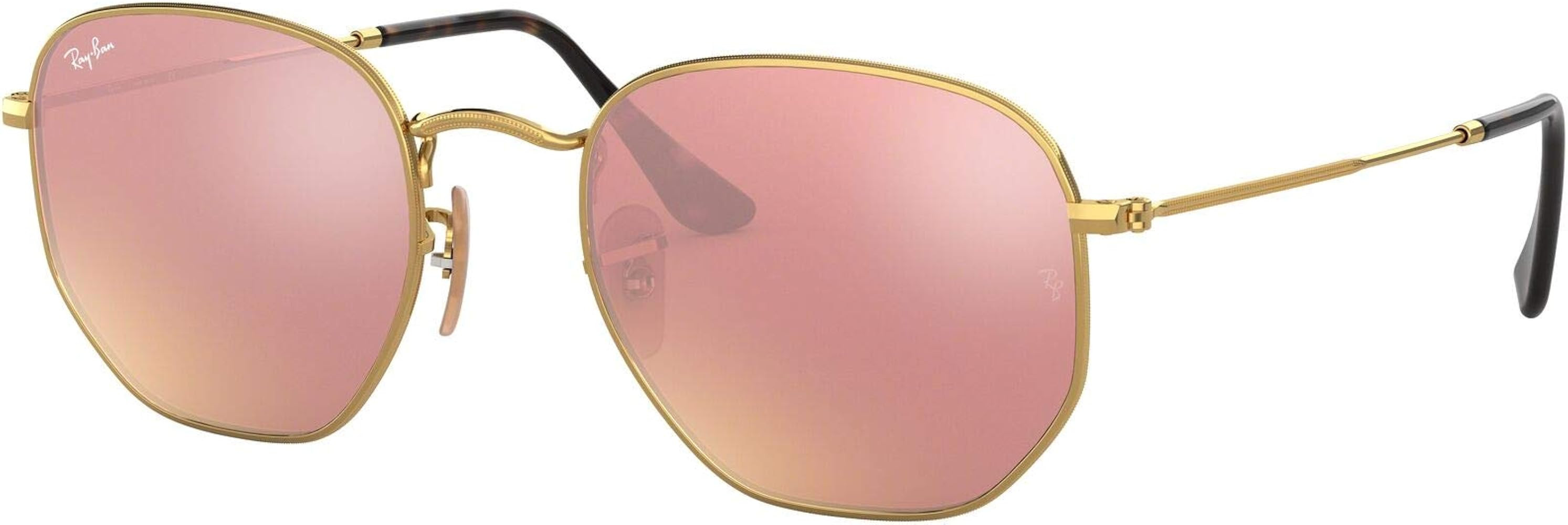 Ray-Ban Rb3548n Hexagonal Flat Lens Sunglasses | Amazon (US)