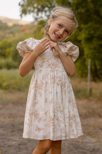 Mini Odette Dress in Taupe | Ivy City Co