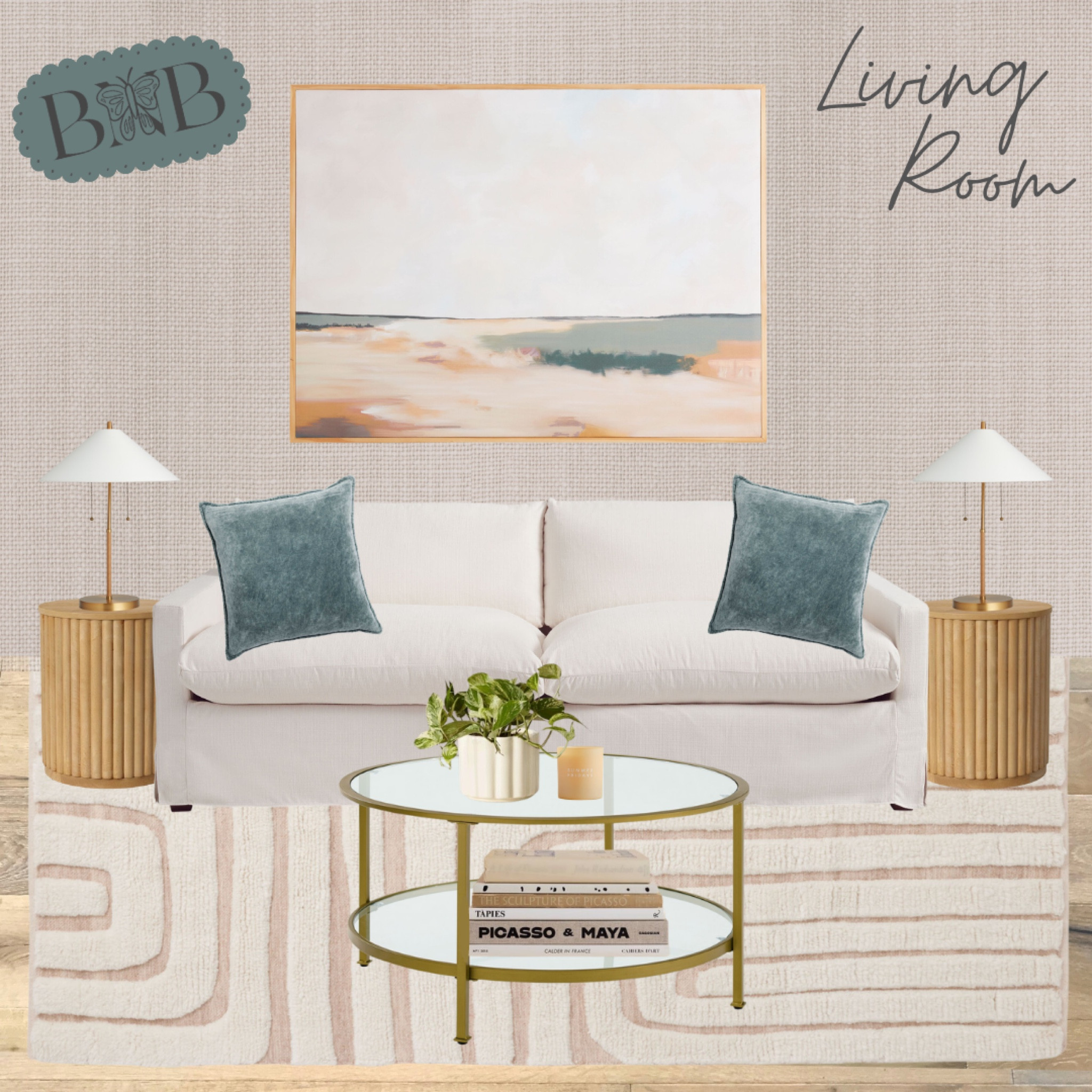 loving this boho living room 

#LTKhome