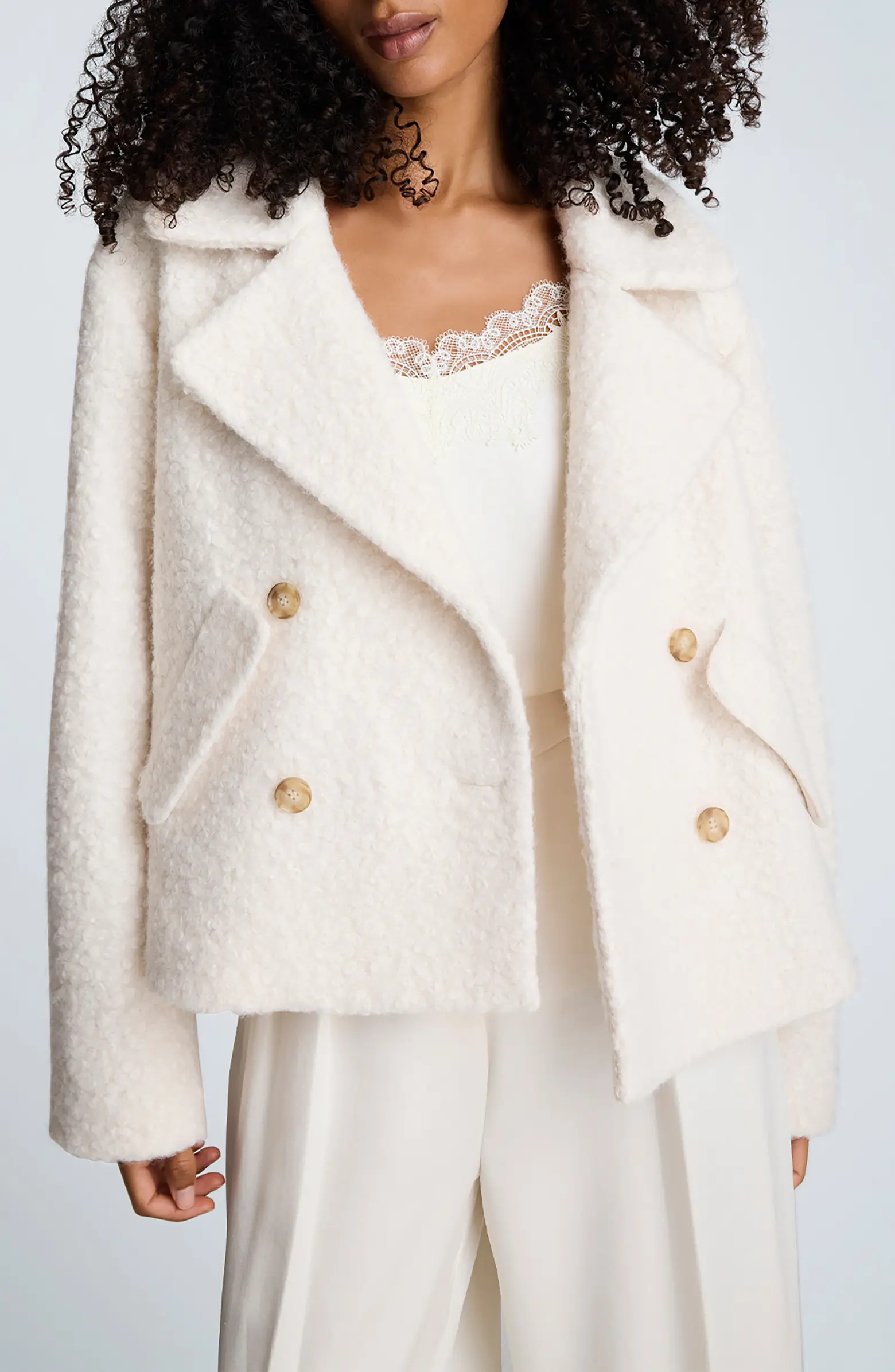 Kenneth Cole Bouclé Peacoat | Nordstrom | Nordstrom