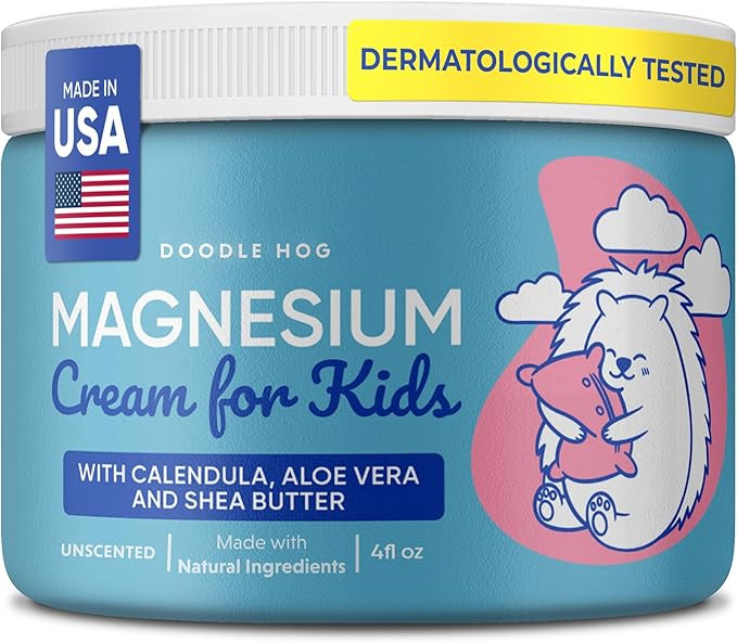 DOODLE HOG Magnesium Cream for Kids - Soothing Relief & Relaxation with Calendula, Aloe Vera, She... | Amazon (US)