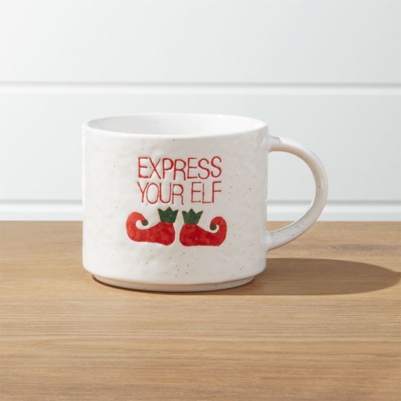 Express Your Elf Mug | Crate & Barrel
