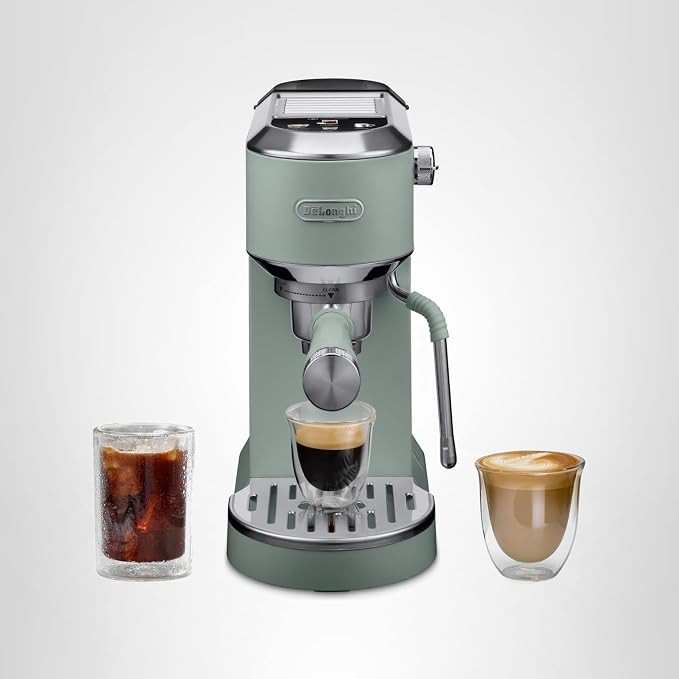 De'Longhi Dedica Duo Compact Espresso Machine - Cold Brew Coffee Maker with Milk Frother Wand- fo... | Amazon (US)