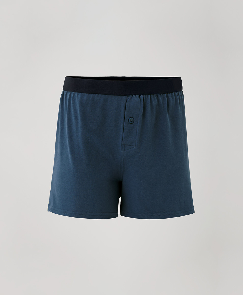 Men's French Navy Everyday Knit Boxer 2XL | Pact Apparel