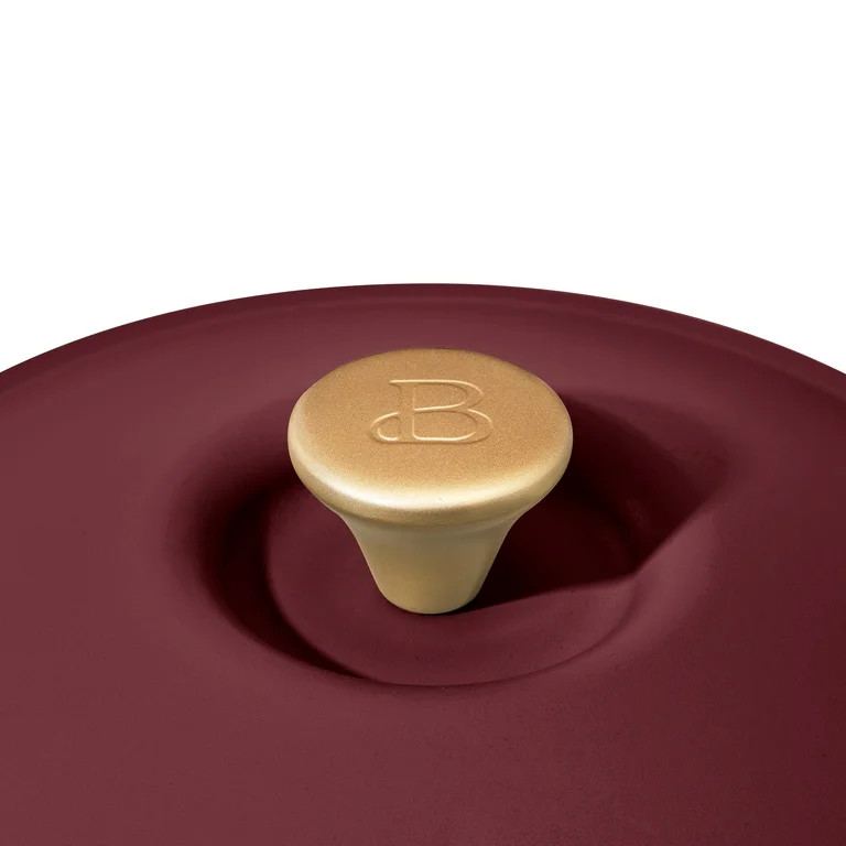 Beautiful 5 Quart Cast Iron Round Dutch Oven, Merlot by Drew Barrymore | Walmart (US)