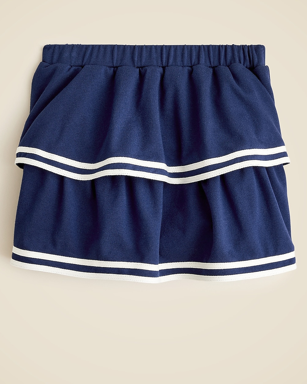 Girls' tiered Sailor skirt in terry | J. Crew US