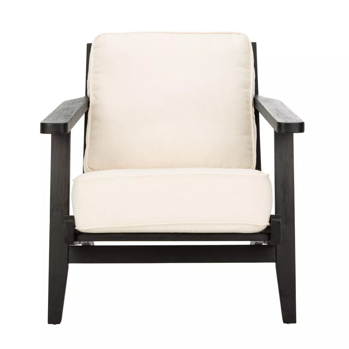 Nico Mid Century Accent Chair - Bone White/Black - Safavieh | Target