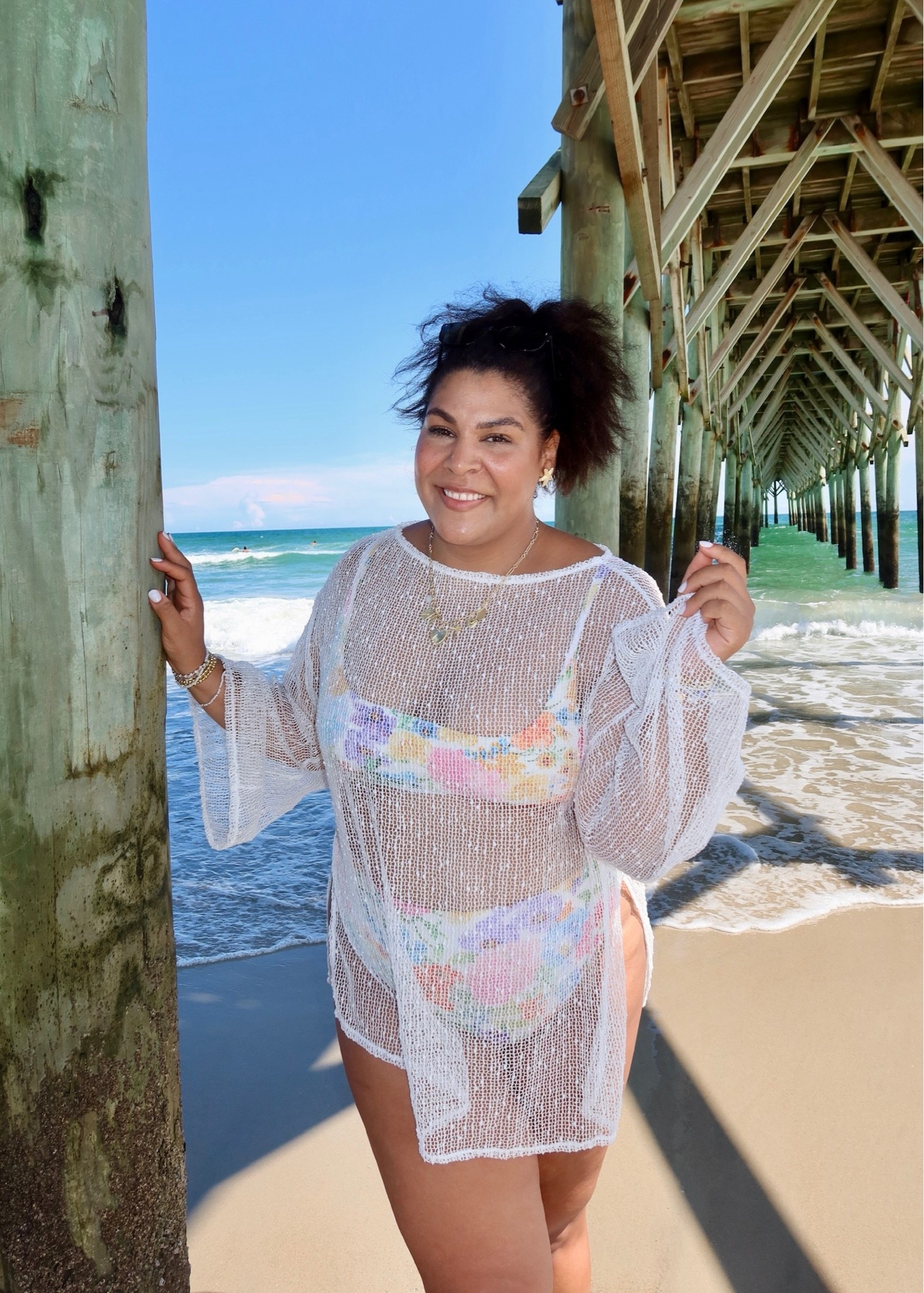 Beach days are always a good idea 🌊☀️ This colorful swimsuit + sheer crochet cover up combo is giving effortless vacation style. Perfect for beach days, pool days, resort wear, and your next tropical getaway. 🤍🌴

midsize swimwear, beach outfit, swimsuit cover up, crochet cover up, colorful swimsuit, vacation outfit, resort wear, beach vacation style, poolside outfit, summer swimwear, midsize fashion, vacation essentials, women’s swimwear, beachwear, tropical vacation outfit

#LTKootd #LTKMidsize #LTKSwim