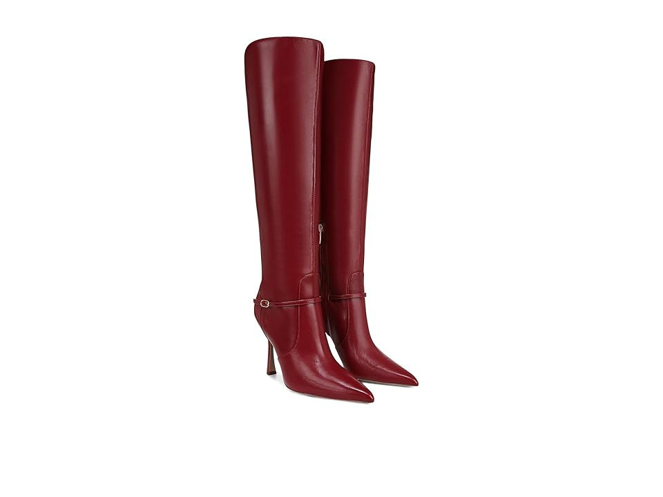Sam Edelman Elia Women's Boots Cabernet Red : 9.5 M, Leather | Zappos