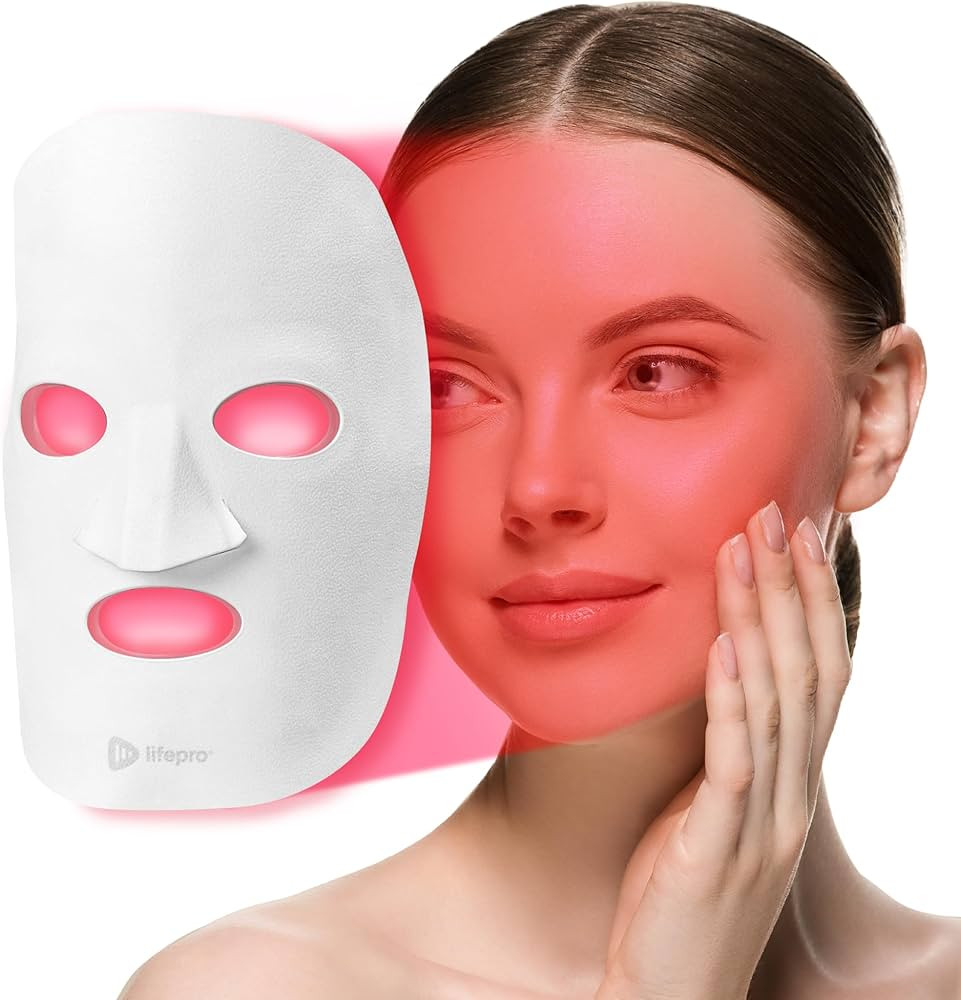 LifePro LED Face Mask Light Therapy - Truly Portable Therapy Mask | Amazon (US)