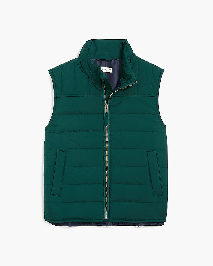 Boys' channel-quilted vest | J.Crew Factory