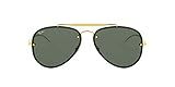 Ray-Ban RB3584N Blaze Aviator Sunglasses, Gold/Dark Green, 58 mm | Amazon (US)