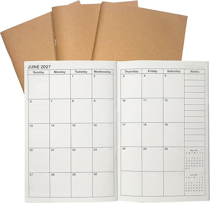 A5 Planner Jan 2026 - Jun 2027, Travelers Notebook Inserts, Travelers Notebook Calendar, Weekly a... | Amazon (US)