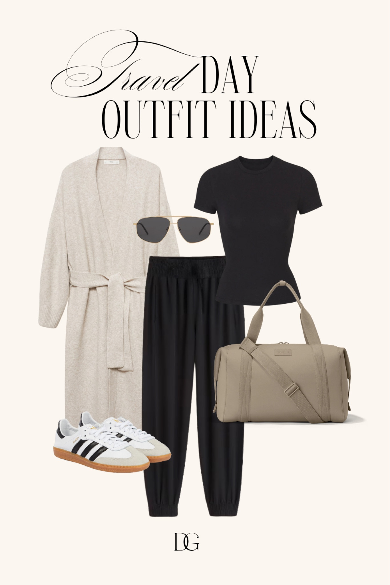Travel Outfit Idea 〰️ travel outfits, travel look, casual outfit, casual outfits, travel looks, travel outfit inspo, travel essential, travel essentials, travel bag, travel bags, closet basics, closet staples, neutral outfits, neutral outfit, casual sneakers, adidas samba, adidas sneakers 

#LTKTravel #LTKStyleTip #LTKShoeCrush