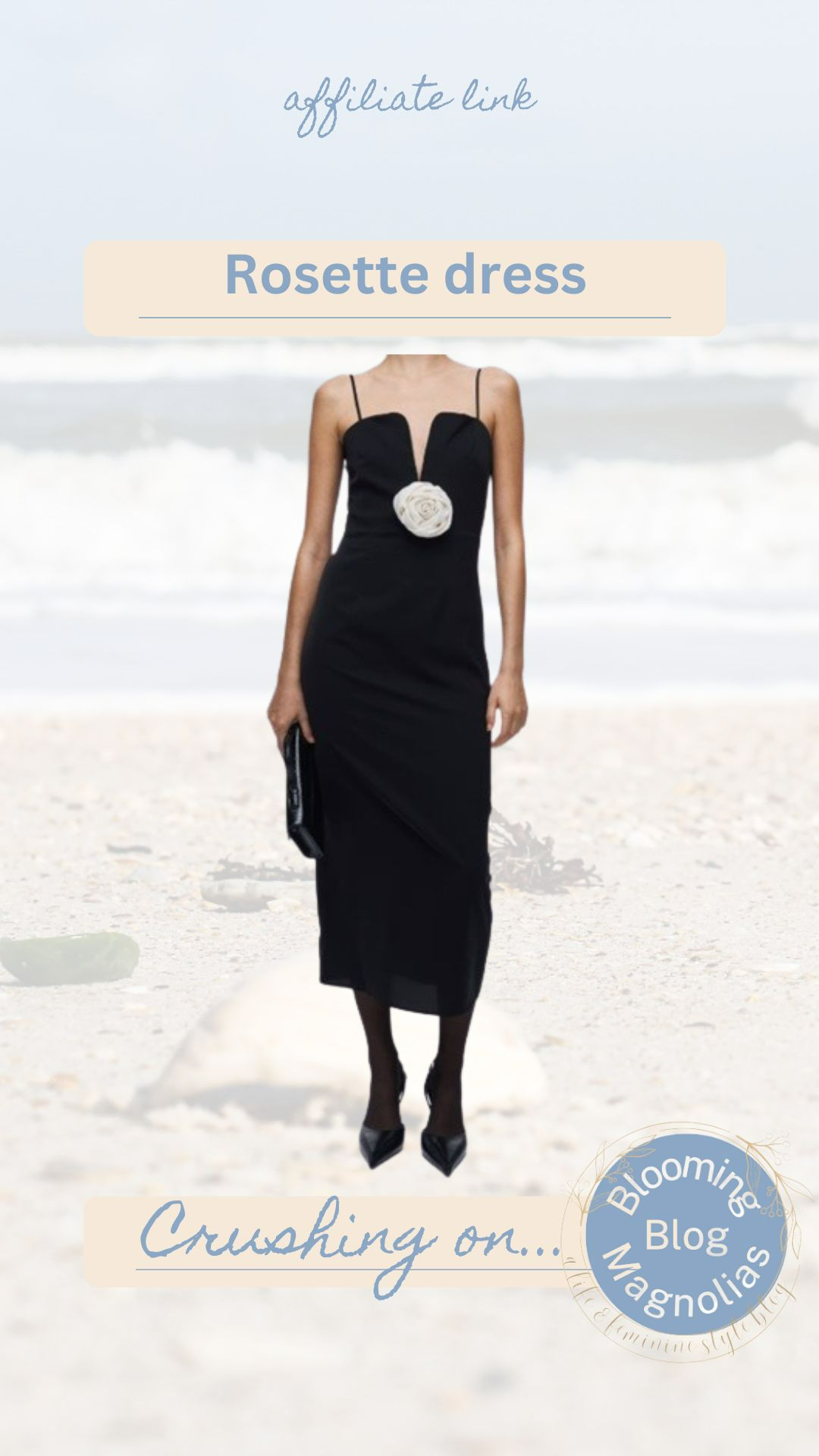 This rosette dress is perfect for any event and only $55! 

 #LTKHoliday