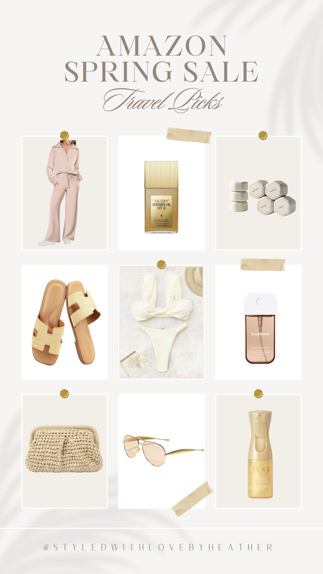My Amazon Spring Sale travel picks are here 🤍✈️
Everything I’d pack for a chic, effortless getaway — from comfy sets to beach essentials and those little extras that make a difference ✨

Think easy outfits, glow-boosting beauty, and practical pieces that still feel aesthetic 🤍
Perfect for vacations, weekend trips, or just getting into that spring/summer mood ☀️



#LTKmomlife #LTKSaleAlert #LTKstorytime