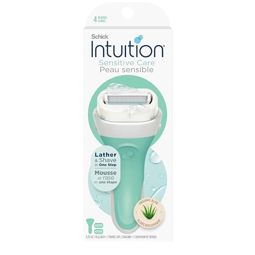 Schick Intuition Razors for Women with Sensitive Skin | 1 Razor & 2 Intuition Razor Blades Refill with Organic Aloe | Amazon (US)