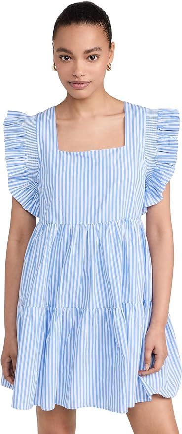 English Factory Women's Stripe Square Neckline Mini Dress | Amazon (US)
