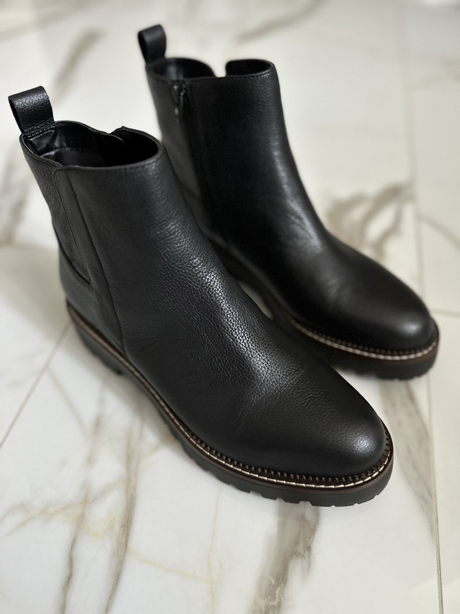 Markdown shown on website!
A less chunky boot 
Waterproof
No break-in time
4 colors (black/beige/ivory/burgundy) 
TTS 🖤 mine are 8.5 in black

#LTKshoecrush #LTKfindsunder100 #LTKsalealert