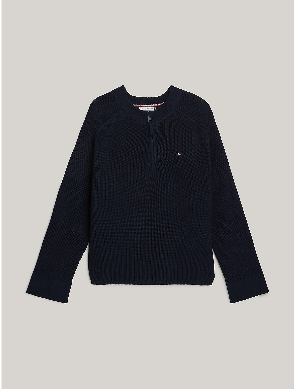 Tommy Hilfiger Women's Relaxed Fit Half-Zip Sweater - Blue - M | Tommy Hilfiger (US)