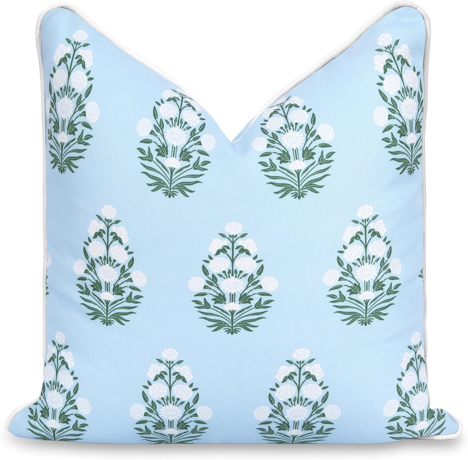 Hofdeco Premium Coastal Patio Indoor Outdoor Throw Pillow Cover Only, 18"x18" Water Repellent for... | Amazon (US)