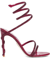 René Caovilla 105mm crystal-embellished Spiral Sandals | Red | FARFETCH CA