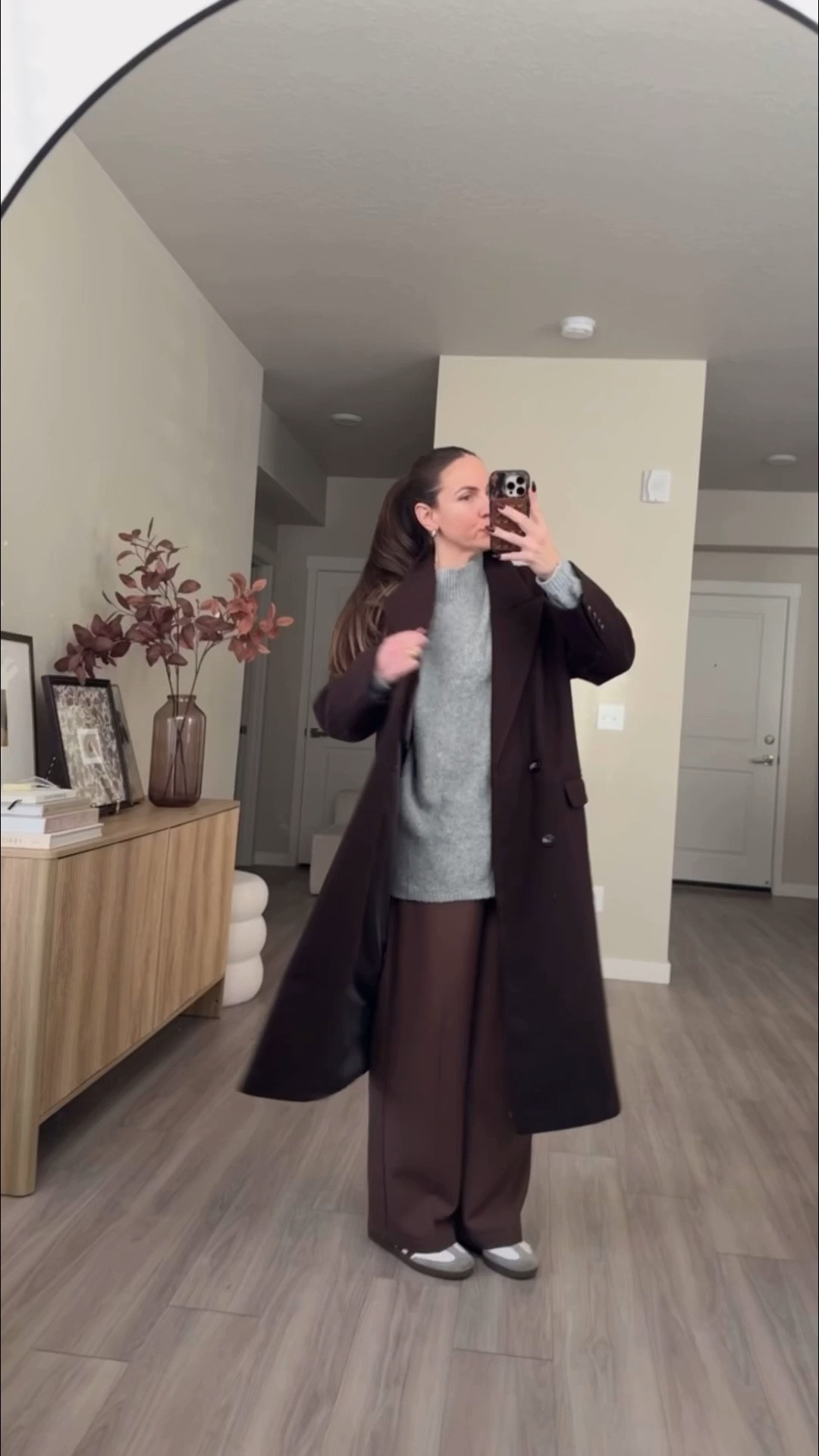 number one trending sweater on amazon right now!!

cozy sweater.  wearing medium.  no need to size up.  it's very oversized. 