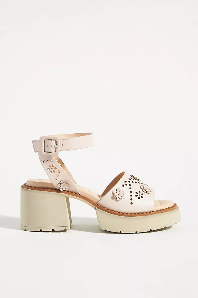 Elvio Zanon Perforated Floral Sport Sandal | Anthropologie (US)