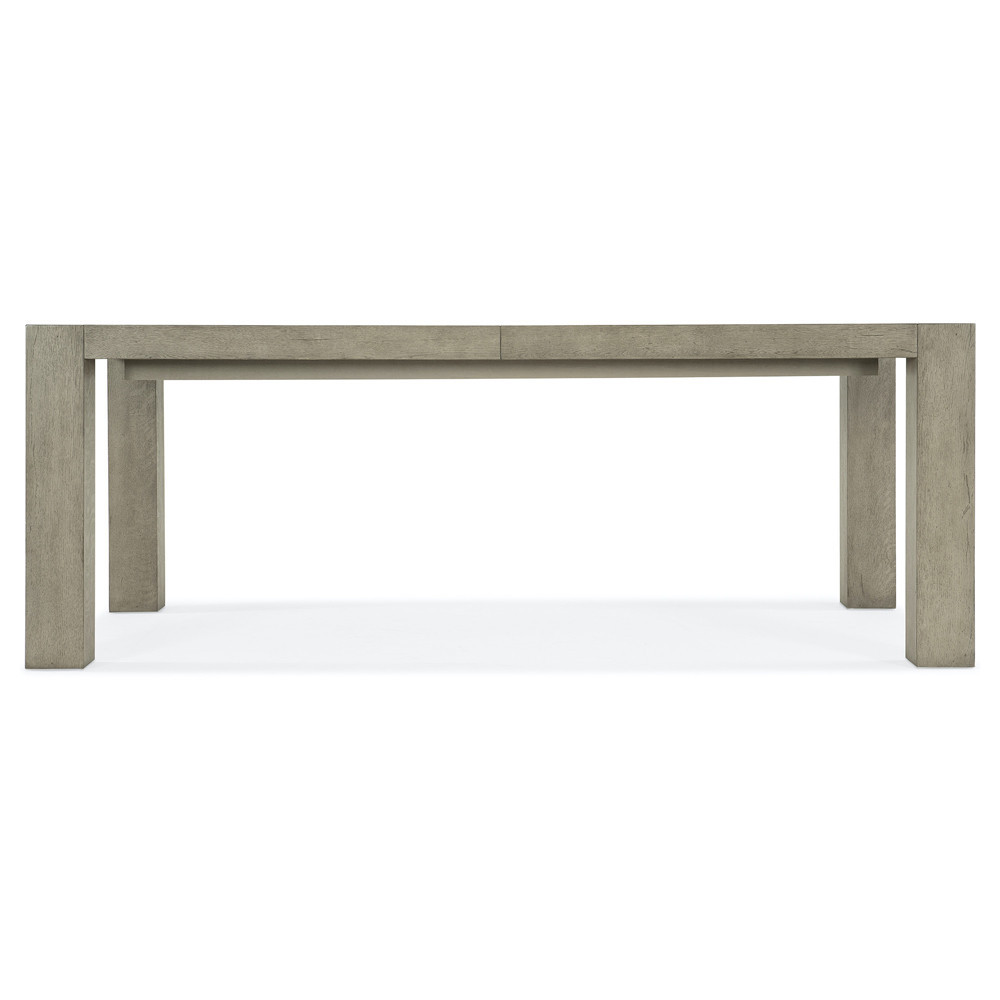 Luca Rustic Lodge Oak Wood Rectangular Extendable Dining Table - 82.25-106.25"W | Kathy Kuo Home