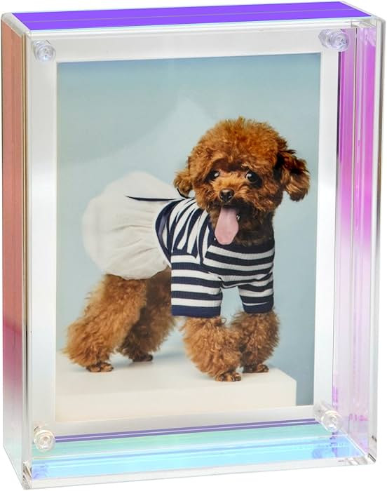 Acrylic 11X14 Picture Frame to Display 11x14 8x10 8.5x11 9x12 Pictures Mat-free Neon Floating Pho... | Amazon (US)