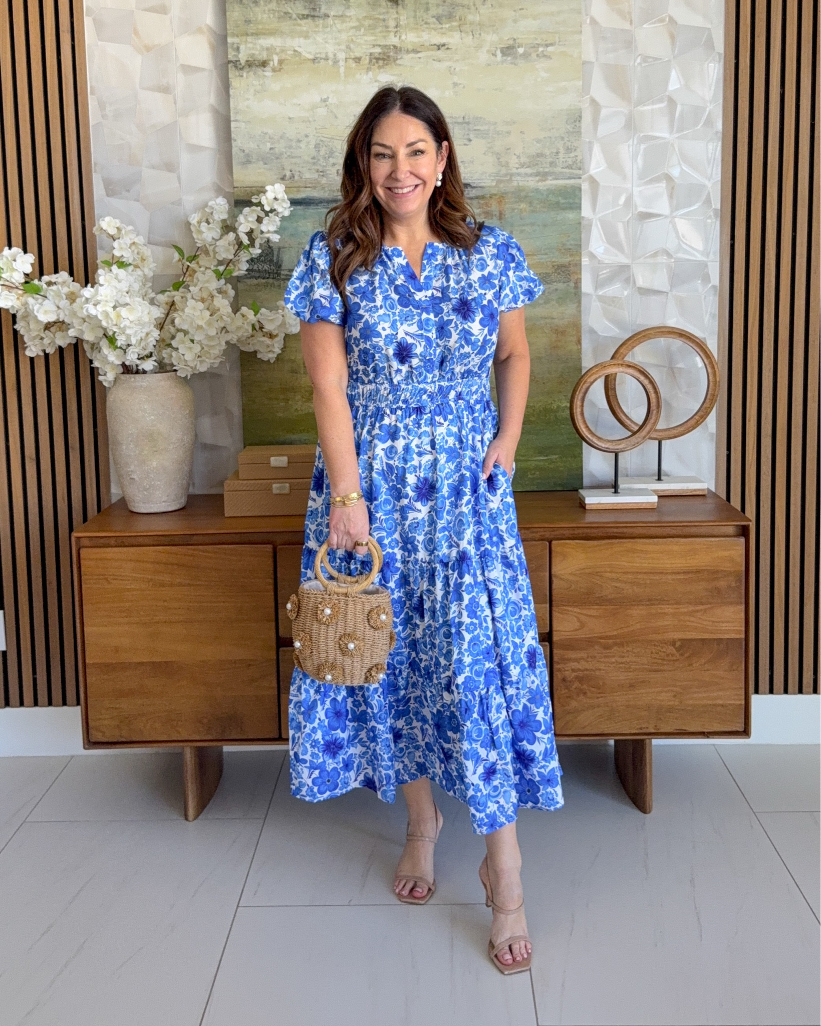 GRACE KARIN Womens Summer Maxi Dresses 2026 Floral Puff Short Sleeve V Neck Dresses Casual Wedding Guest Clothes with Pockets | Wearing tts, L 

 

#LTKSeasonal #LTKOver40 #LTKMidsize