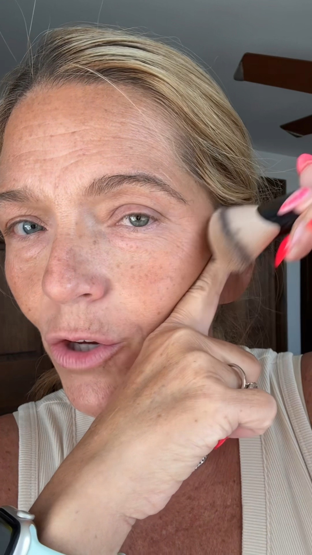 My favorite brush @bkbeauty for contour. It’s a fan-shaped brush designed to keep the product in place and prevent it from dispersing all over your face #makeupbrush #makeuptools

#LTKmorningroutine #LTKBeauty