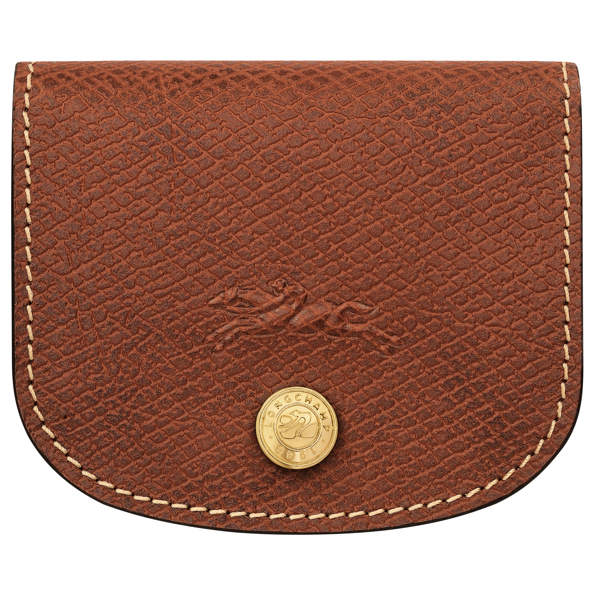 Épure Card holder Brown - Leather | Longchamp US | Longchamp