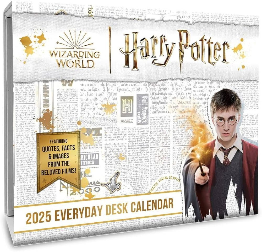2025 Calendar Harry Potter Page to View Block Desk Calendar Official Product | Amazon (UK)
