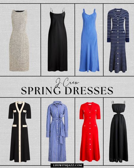 Rounding up some spring dresses from J.Crew 🤍 almost all of these dresses are on sale for 30% off using the code: SHOPNOW 

Workwear dress / dresses / midi / maxi / beach coverup / classic dress / tweed / silk dress 

#LTKSpringSale #LTKsalealert