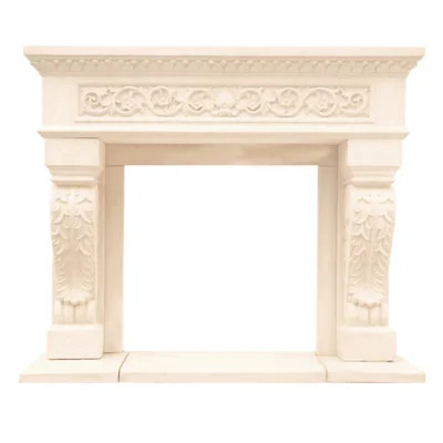 Chateau King Henry Cast Stone Fireplace Surround with Hearth & Filler Panels | Wayfair North America