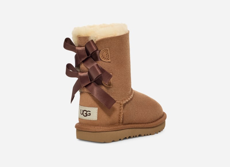 UGG® Toddlers' Bailey Bow II Boot Sheepskin Classic Boots in Brown/, Size 8T | UGG (US)