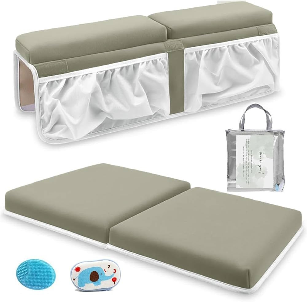 SN ICONIC Baby Bath Kneeler and Elbow Rest Pad for Baby Bathing Parents, Painless Foam Mat with T... | Amazon (US)