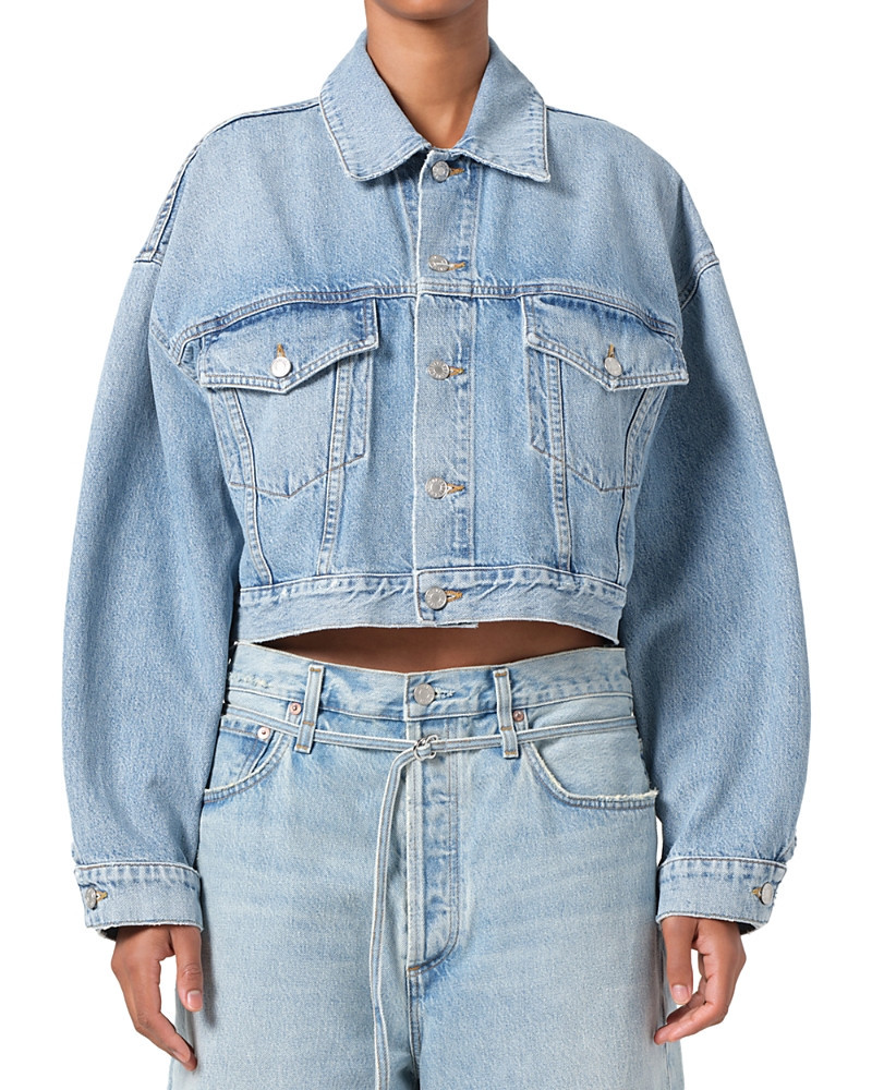Agolde Palmer Cropped Denim Jacket | Bloomingdale's (US)