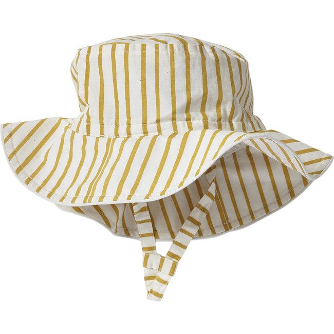 Stripes Away Bucket Hat, Marigold | Maisonette