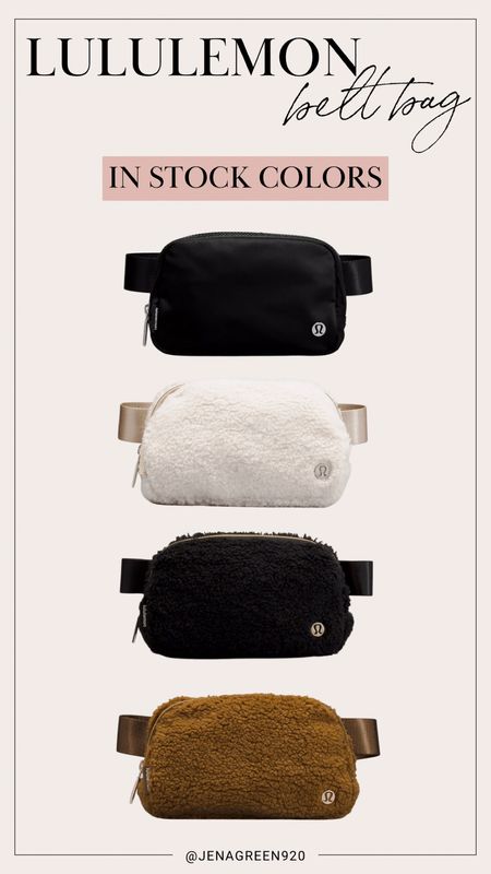 Lululemon Belt Bags | Sherpa Belt Bag | Black Belt Bag 

#LTKstyletip #LTKHoliday #LTKGiftGuide