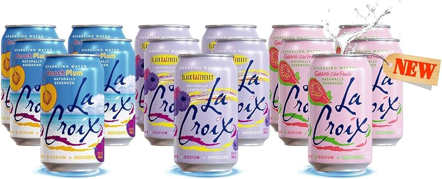 La Croix Sparkling Water - Variety Pack | 3 New Summer Flavors | Beach Plum, Black Raspberry, Gua... | Amazon (US)
