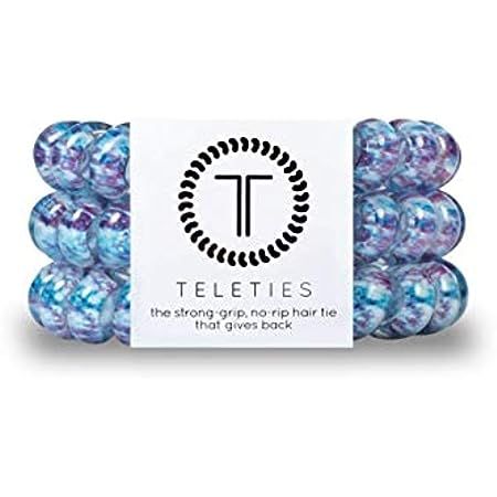 TELETIES - Spiral Hair Coils - Ponytail Holder Hair Ties for Women - Phone Cord Hair Ties - Strong G | Amazon (US)