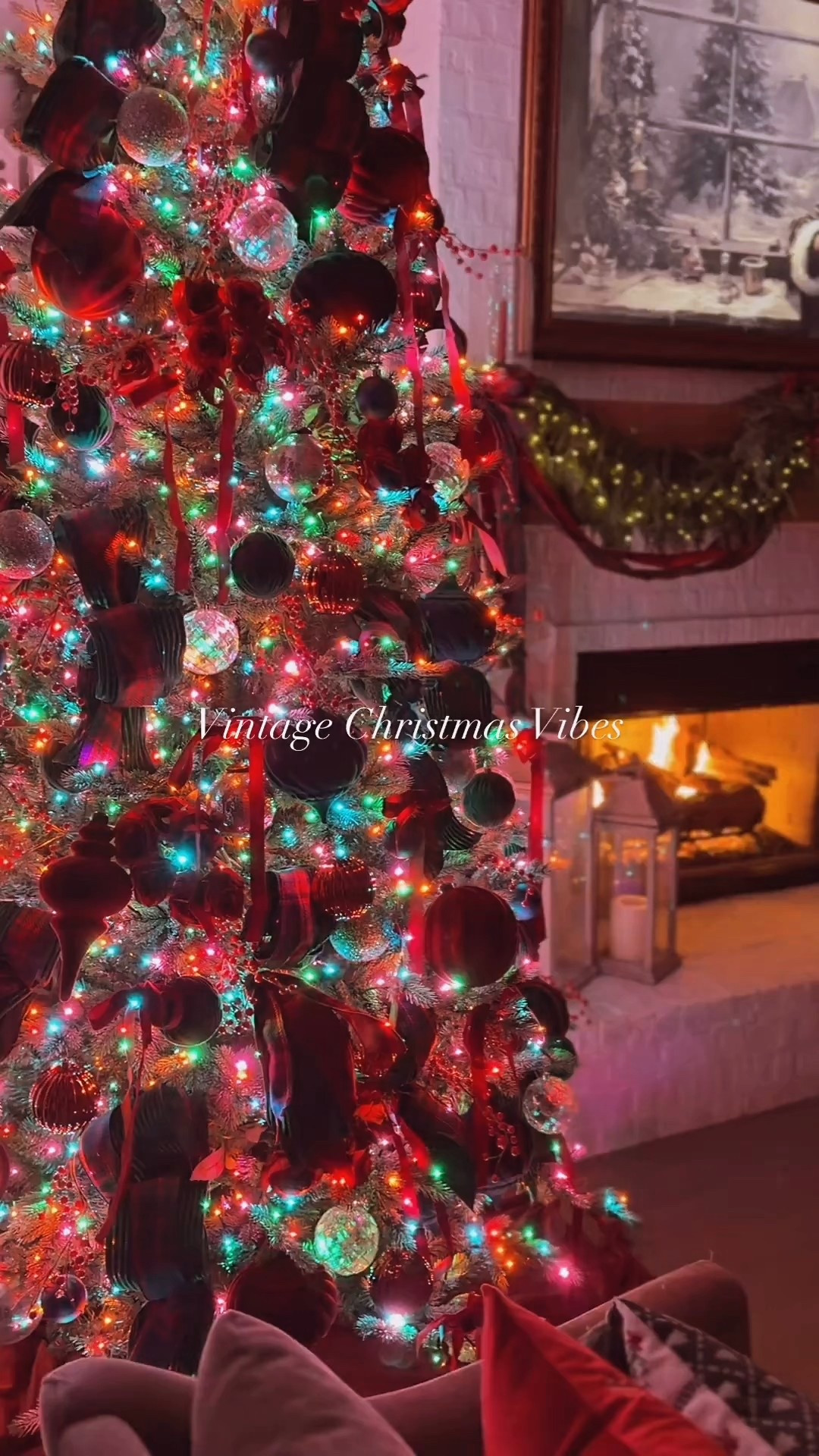 This is our gorgeous grand spruce Christmas tree with vintage style color twinkling lights 

#LTKCyberWeek #LTKHome #LTKHoliday