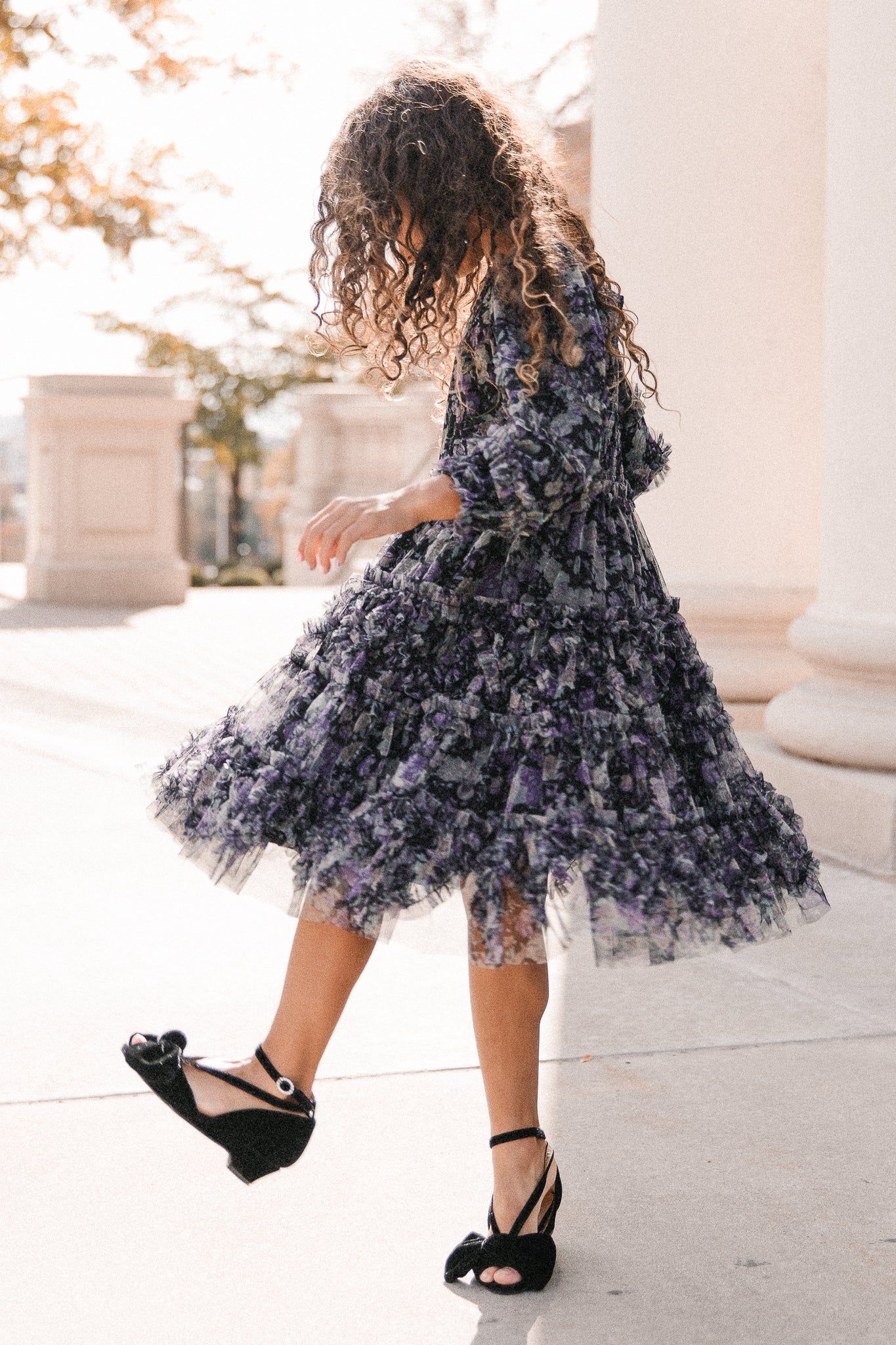 Mini Catherine Dress in Dark Floral | Ivy City Co