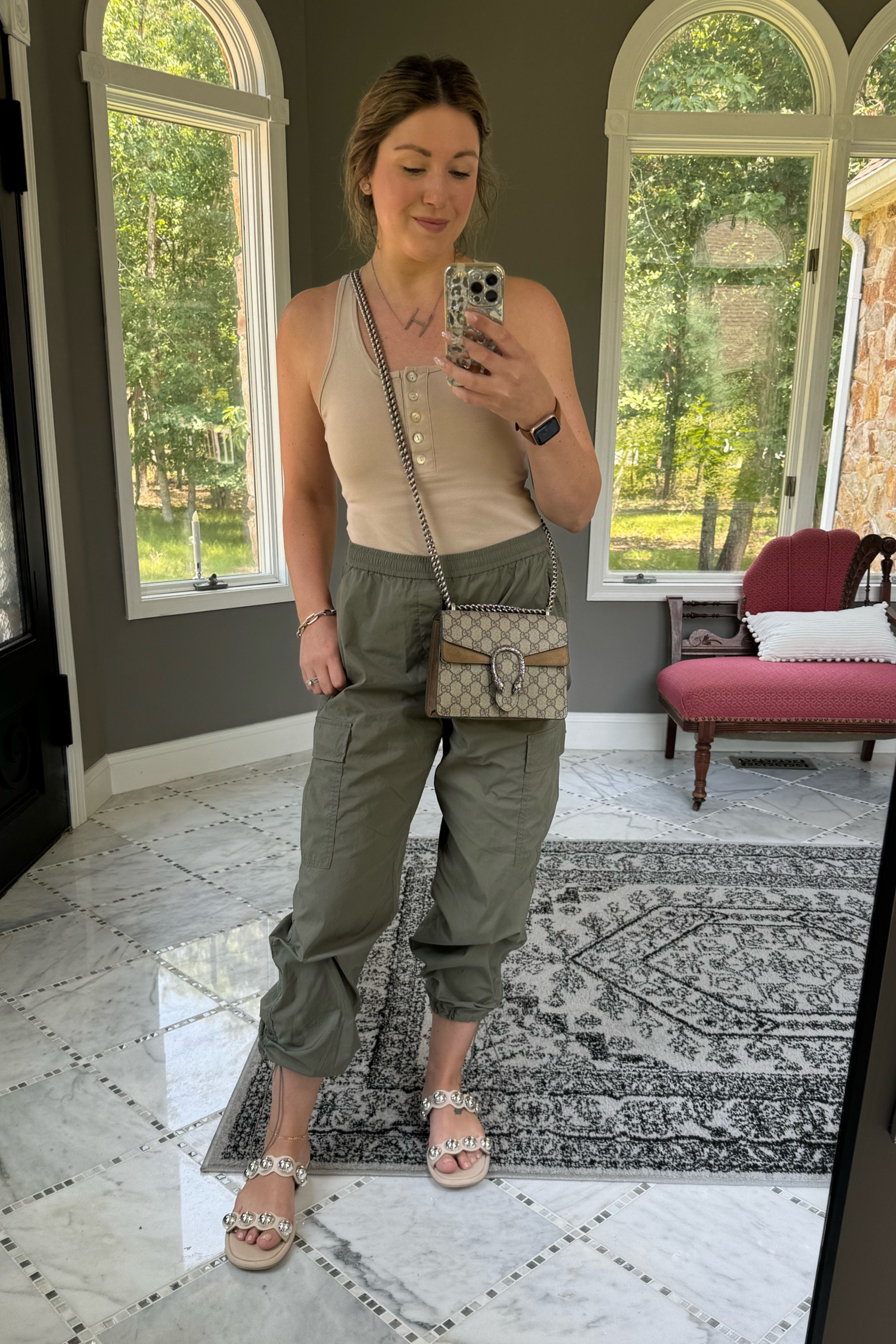 Cargo pants on sale for $19.90! 

Mom summer outfit, mom fall outfit, fall transition outfit, fall transition, mom style, millennial mom, over 30 style, mom outfits, SAHM outfit, running errands outfit, cargo pants, amazon bodysuit, Gucci bag 

#LTKSaleAlert #LTKStyleTip #LTKFindsUnder50