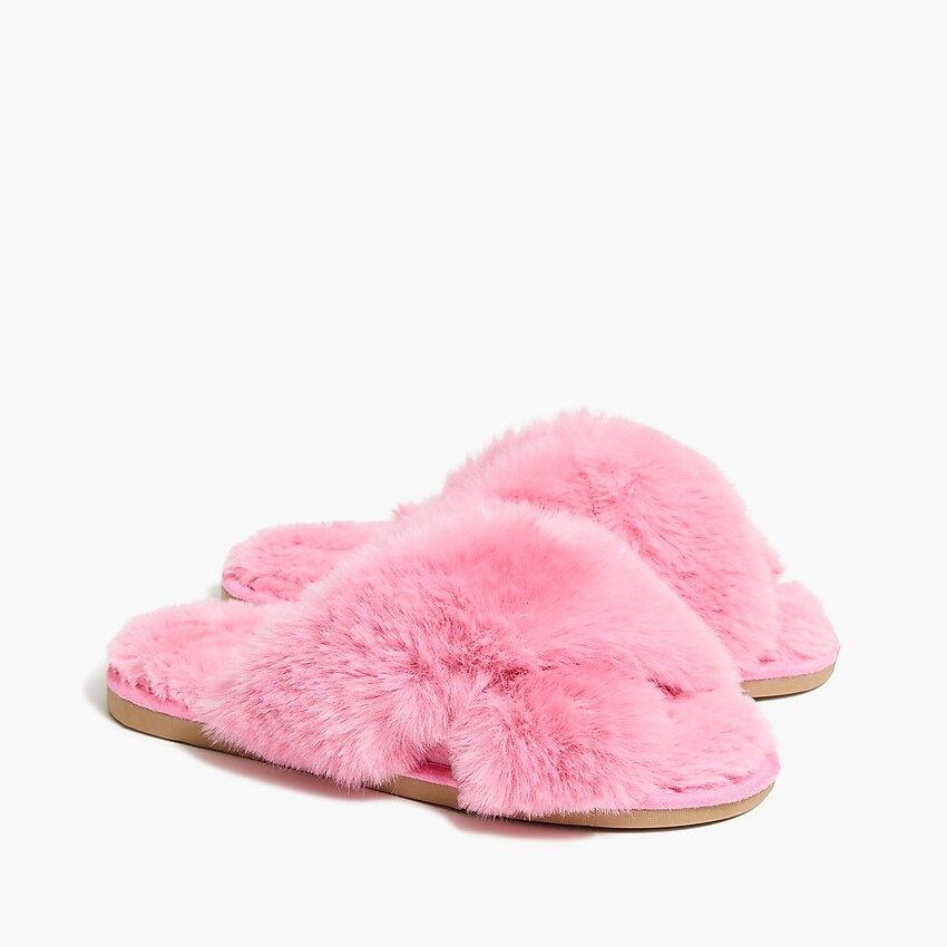 Crisscross slide slippers | J.Crew Factory