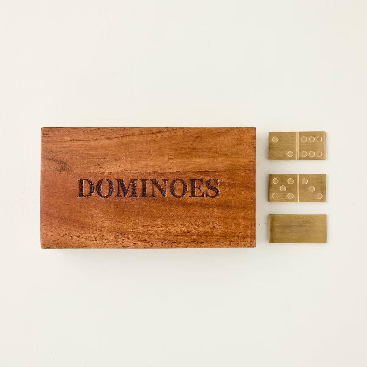 Wood and Brass Dominoes - Hearth & Hand™ with Magnolia | Target