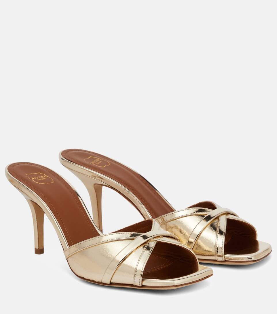 Perla metallic leather mules | Mytheresa (US/CA)