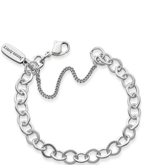 James Avery Forged Sterling Silver Link Charm Bracelet | Dillard's | Dillard's